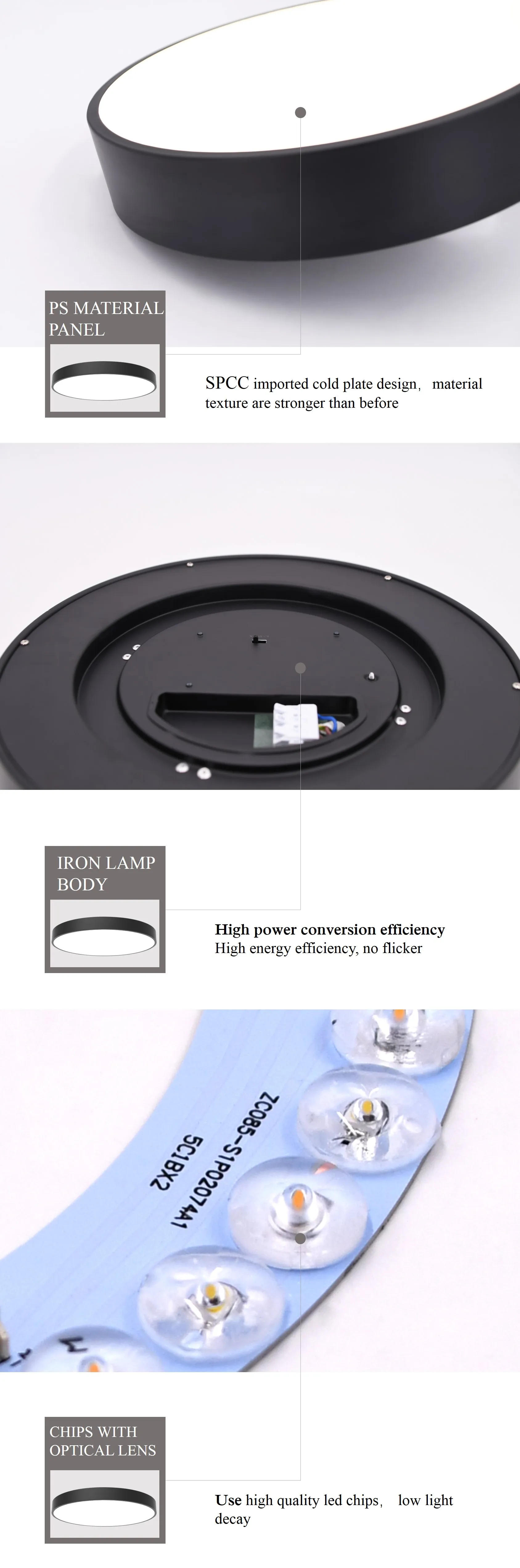 Smart Modern Surface Mounted Roof Panel Motion LED Light Ceiling