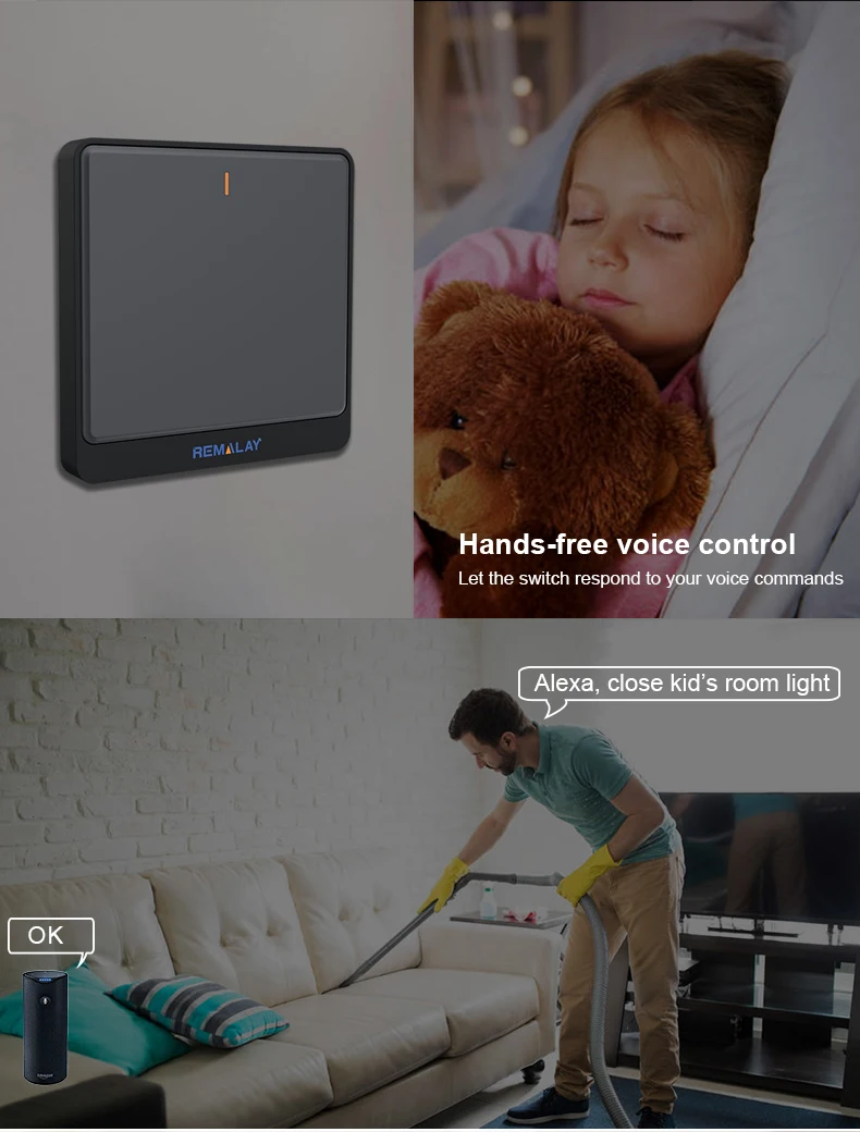 Us Standard Wall Switches Tuya Wifi Remote Control Home Wall Smart Switches 3 Way